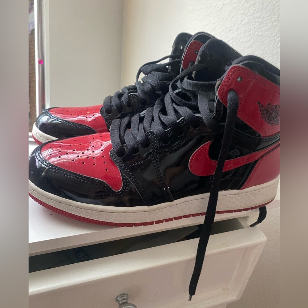 patent bred sneakers